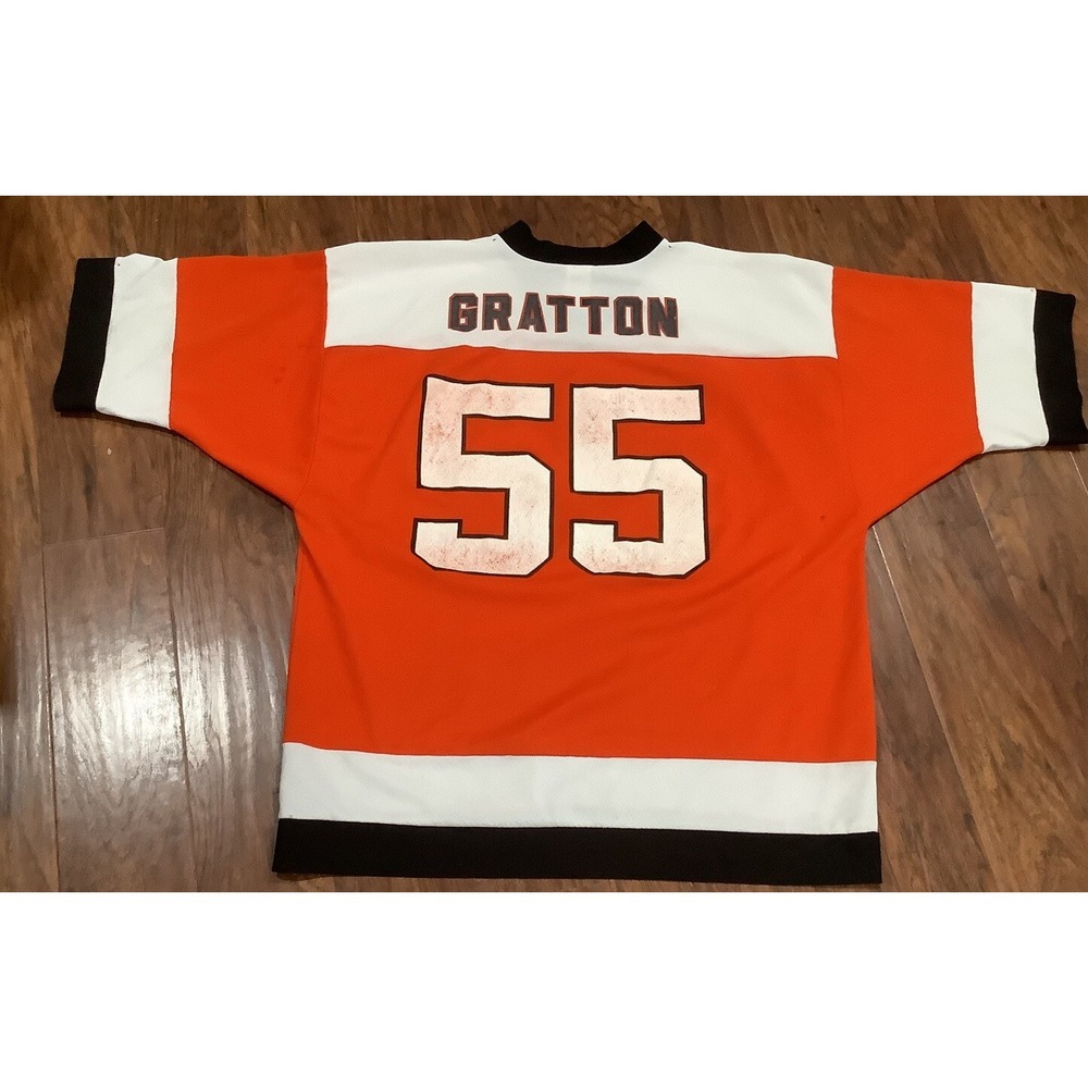 Vintage Logo 7 Philadelphia Flyers Chris Gratton NHL Hockey Jersey Men's L